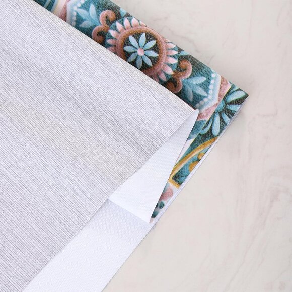 Waterproof oil-proof stain-resistant 54x108 rectangle tablecloth medallion heavy - Picture 6 of 6